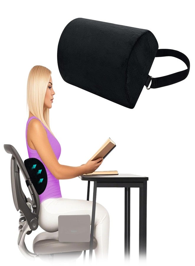 AOSSA BBL Pillow Back Support, Brazilian Butt Lift After Surgery, BBL Chair Lumbar Pillow for Sitting, Driving, Toilet Seat Cushion, BBL Essentials for Women Recovery (Back Support Only) Black - Image 1
