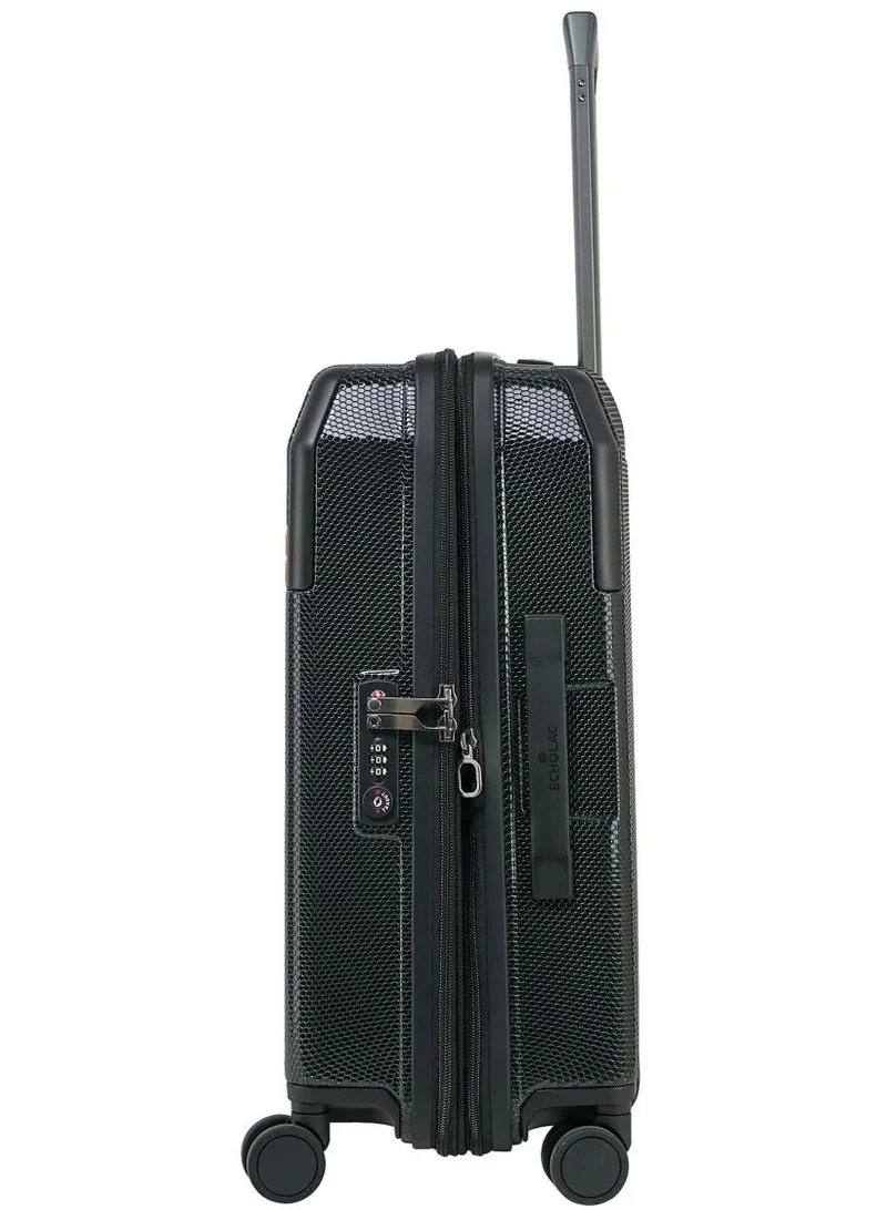Echolac 52 Logic 52 Cm 4 Double Wheeled Hardcase Luggage Trolley - Black  | Best Price UAE