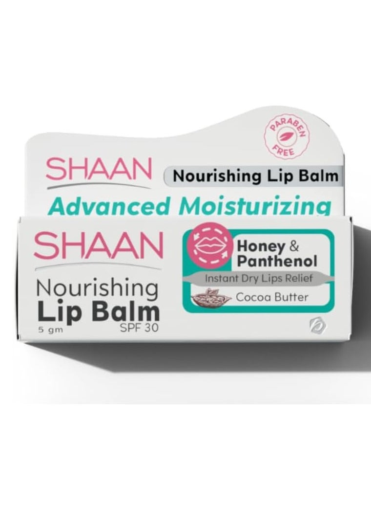 Shaan Lipbalm Cocoa Butter Instant Dry Lips Relief Multicolour 5grams  - Image 2