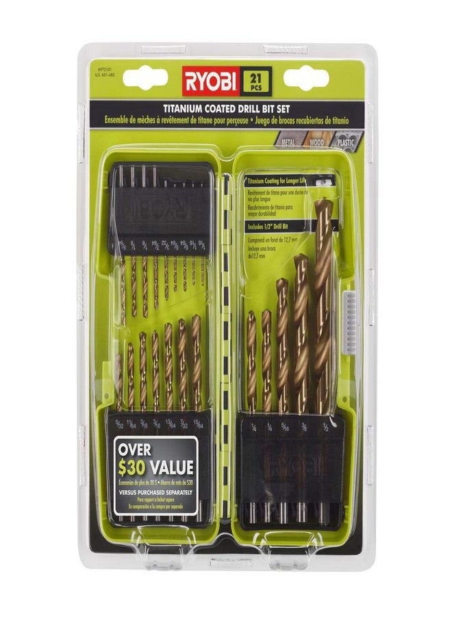 Ryobi 21 Pcs Titanium Coated Drill Bit Set - Image 4
