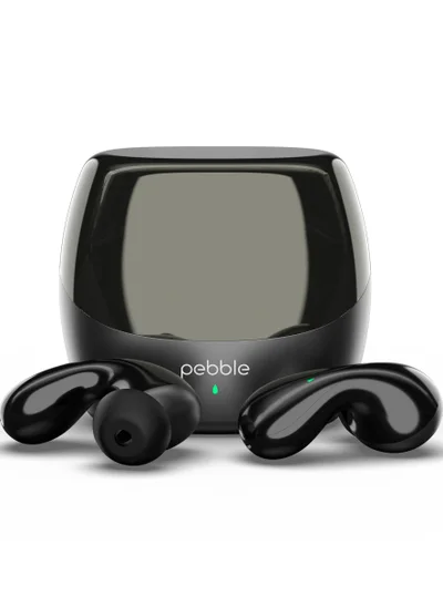 Pebble Wave Buds High Bass Clear Sound Quality, Passive Noise Cancellation, 10mm Dynamic Drivers, Premium Design, Up to 20Hrs Play time, IPX4, Fast Charging Smart watch