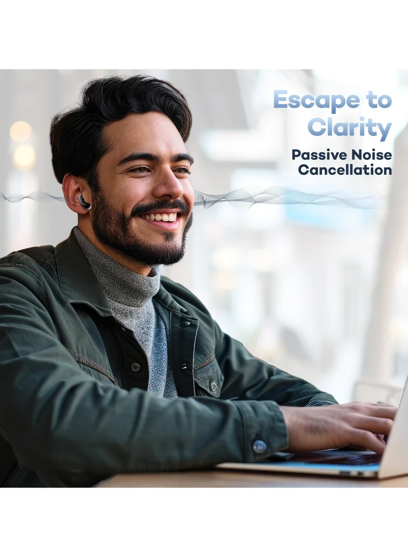 Pebble Wave Buds High Bass Clear Sound Quality, Passive Noise Cancellation, 10mm Dynamic Drivers, Premium Design, Up to 20Hrs Play time, IPX4, Fast Charging Smart watch