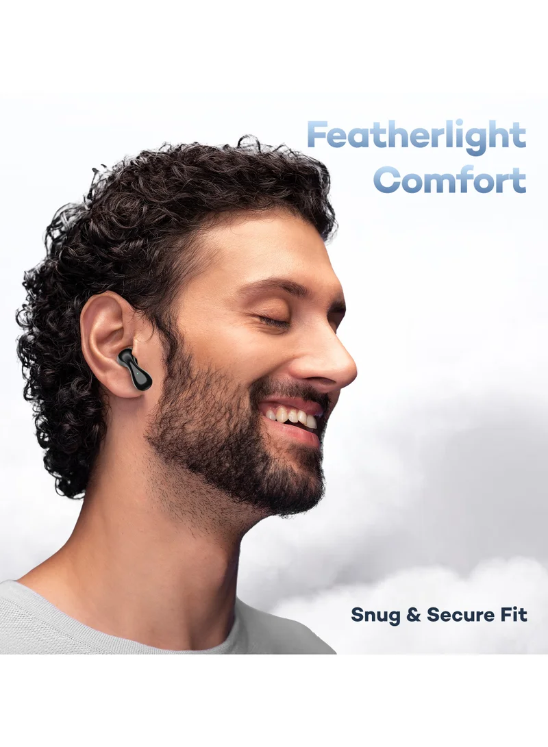 Pebble Wave Buds High Bass Clear Sound Quality, Passive Noise Cancellation, 10mm Dynamic Drivers, Premium Design, Up to 20Hrs Play time, IPX4, Fast Charging Smart watch