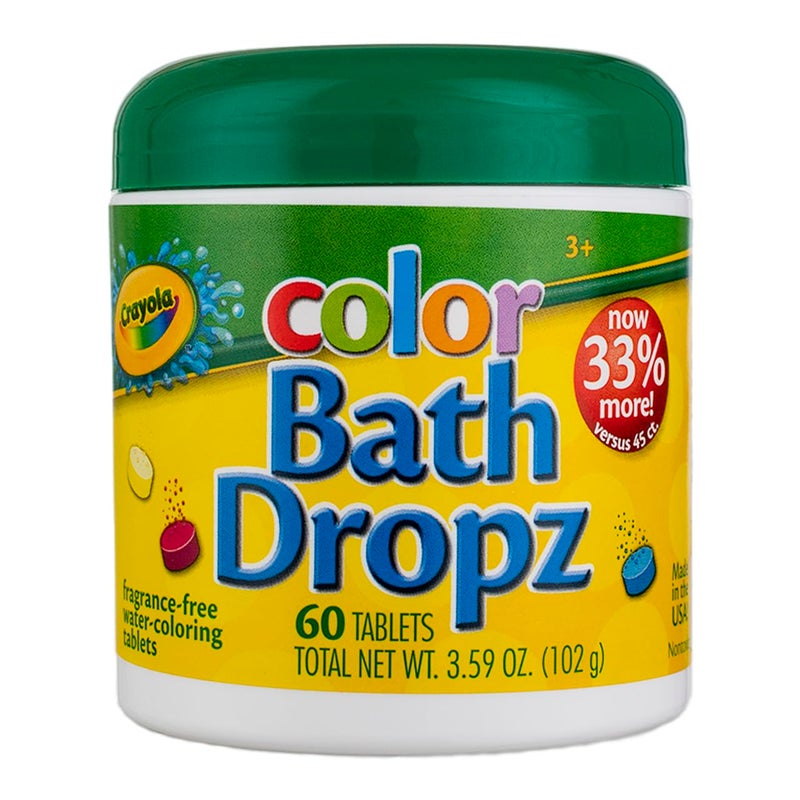 Crayola Color Bath Dropz 3.59 Ounce - 60 Tablets (Pack of 4) - Image 1