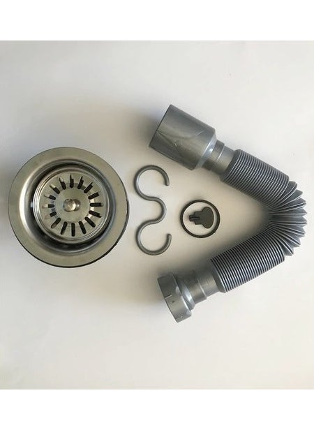 Yapıtaşı Building Block YT66 Stopper Bellows Flush Kitchen Sink Drain Siphon Big Head Gray Color  - Image 1