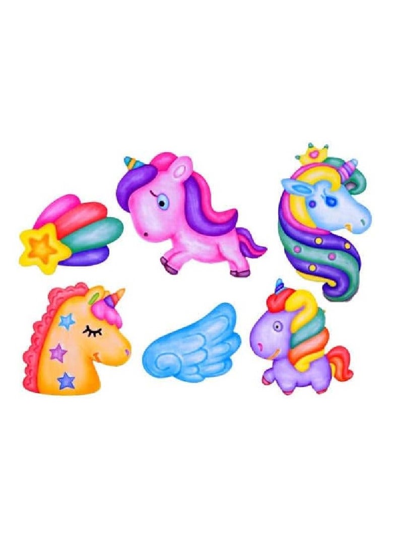 UKR Mould and Paint Unicorns DIY Art & Craft Kit for Kids | Create 6 Unicorn Figures | Engaging Painting Activity Set for Imaginative Play - Image 2