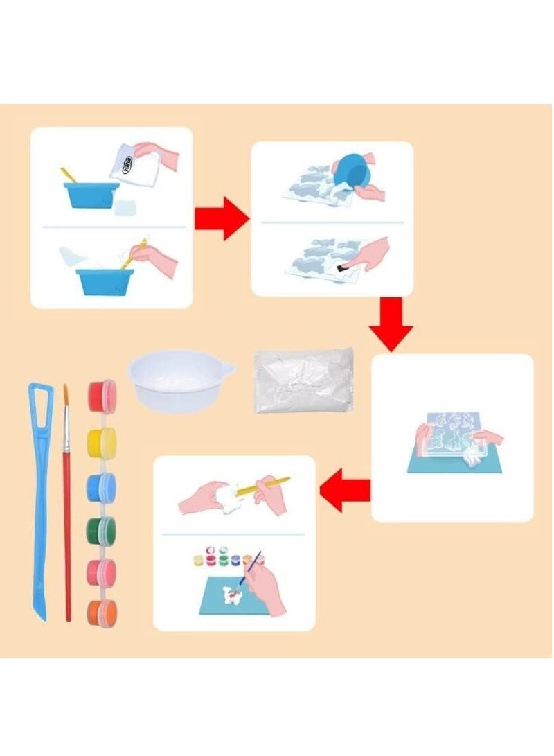 UKR Mould and Paint Unicorns DIY Art & Craft Kit for Kids | Create 6 Unicorn Figures | Engaging Painting Activity Set for Imaginative Play - Image 4