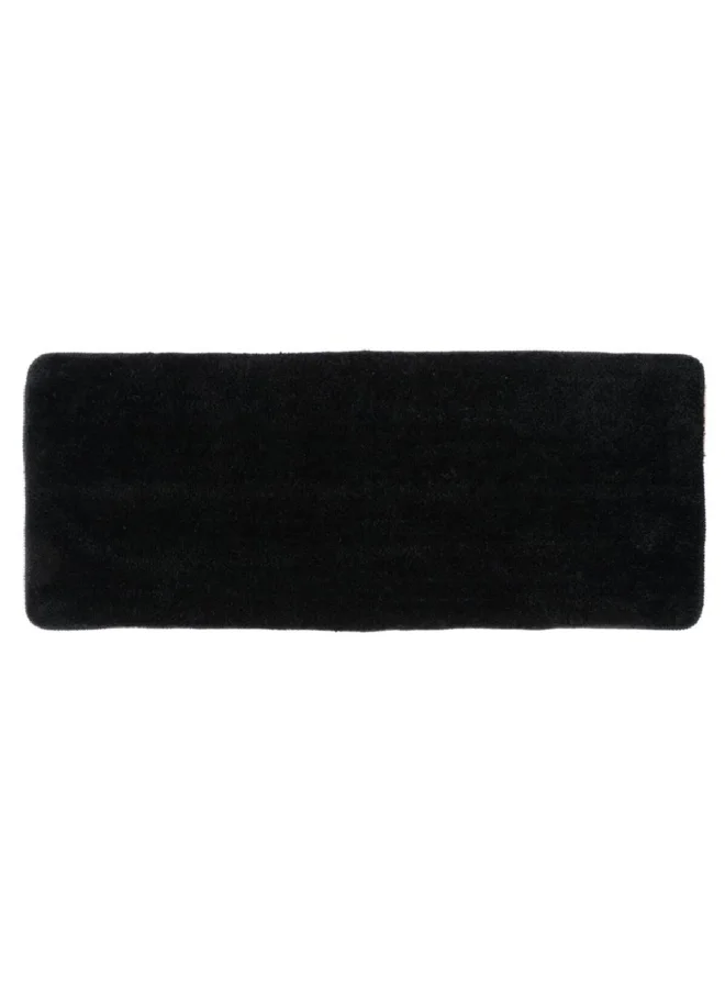 Tendance Large Double Sink Microfiber Bathroom Mat Black 50 x 120 cm 7741103