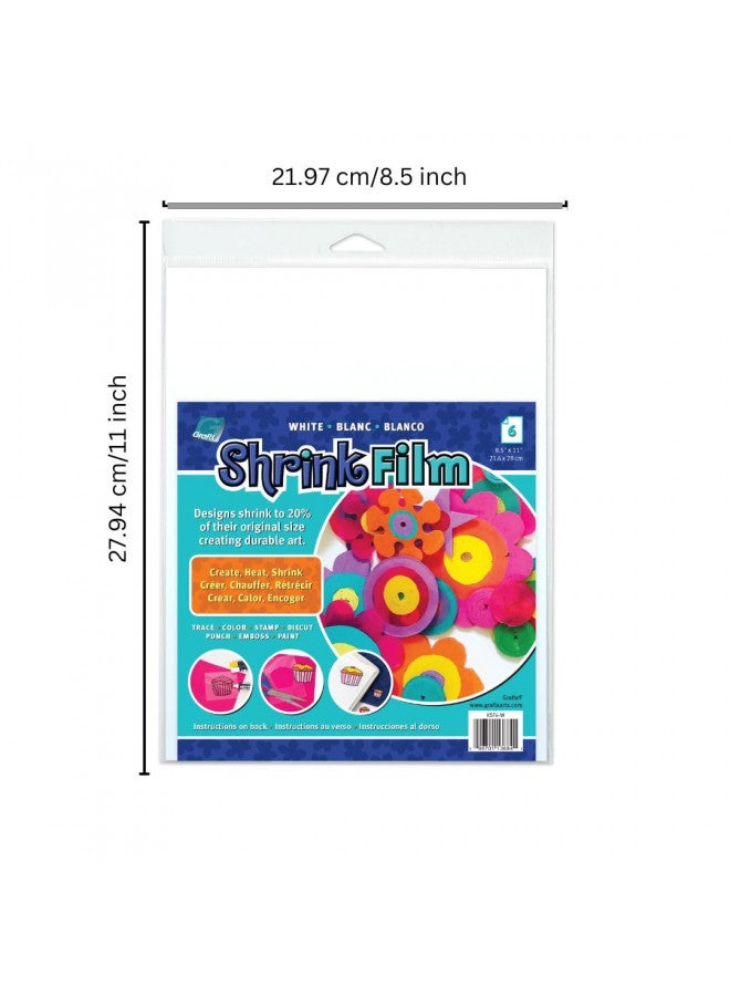 Grafix Graphix Shrink Film, White, 8.5x11, 6ct - Image 2