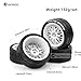 Chanmoo 110 RC On Road Tires And Plastic Rally Wheels 12mm Hex Drift Tyres For 110 Scale Racing Touring Street Car Tamiya TT01 TT02 XV01 TA06 A959 144001 HPI KYOSHO HSP PTG2 Traxxas 4PCS White - Image 4