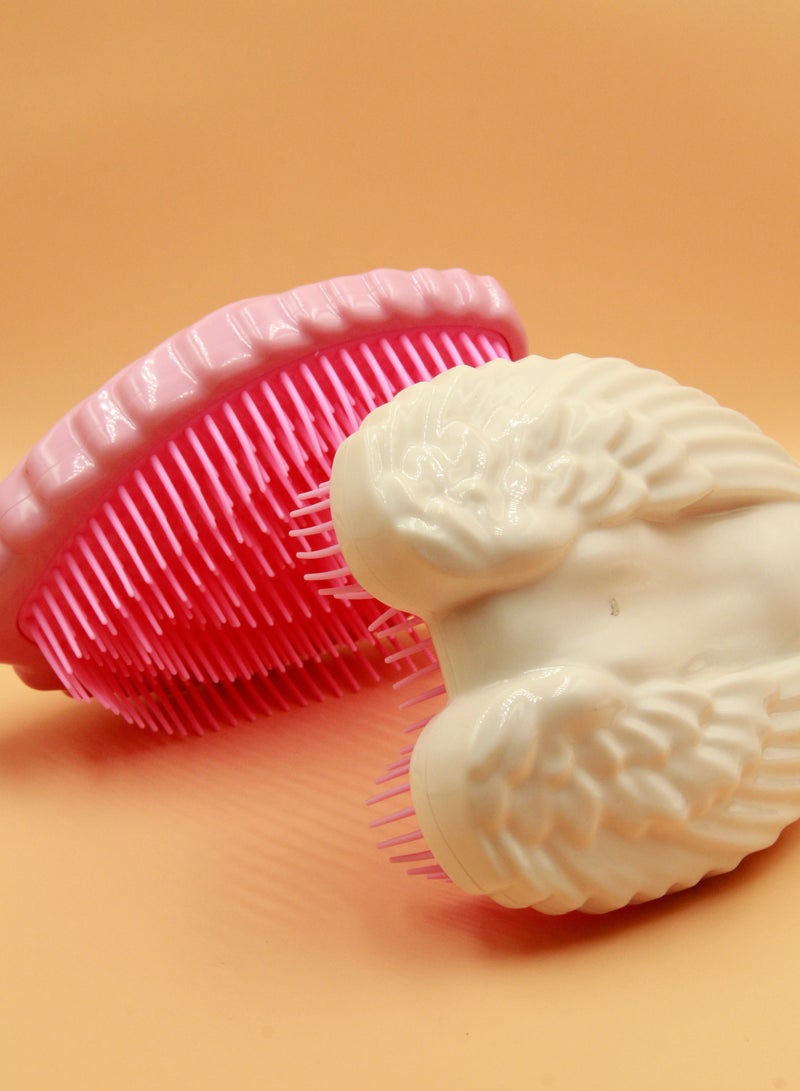 Prime Set of Wet Tangle Detangler Hairbrush comb for women 2 pcs - Image 4