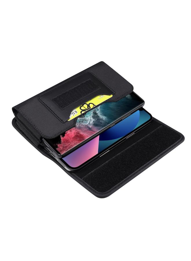 اس-توب جراب هاتف محمول من قماش أكسفورد مزدوج الشبكة مع فتحة للبطاقات - Image 4