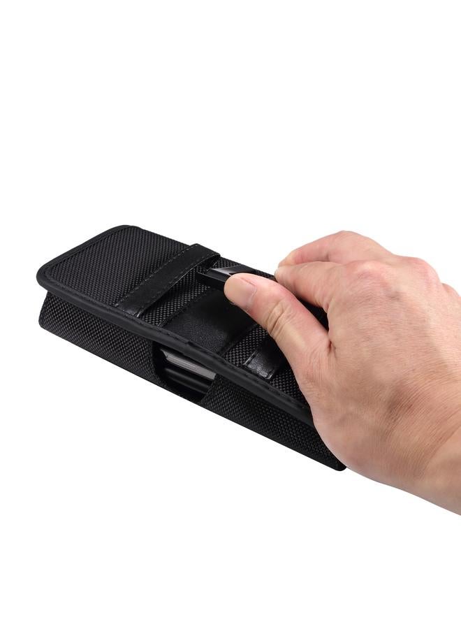 اس-توب جراب هاتف محمول من قماش أكسفورد مزدوج الشبكة مع فتحة للبطاقات - Image 5