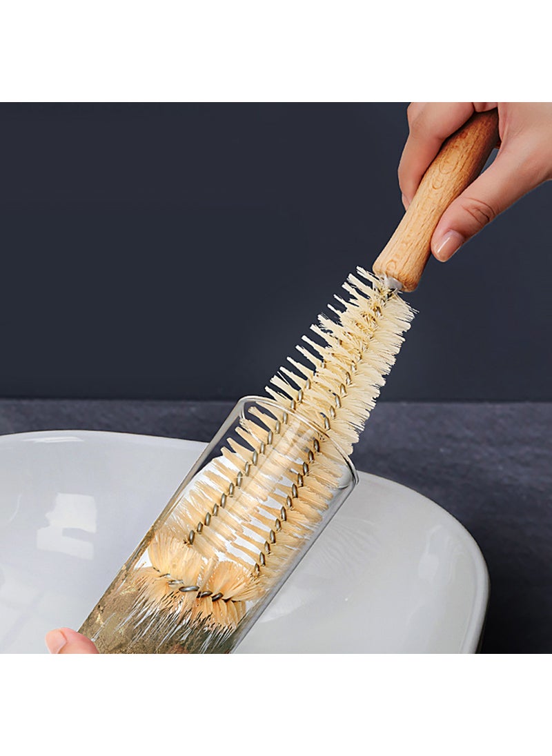 Generic Household wooden handle Cup brush long handle brush wash cup brush milk bottle no dead corner kitchen bottle cleaning artifact factory direct sales  - Image 5