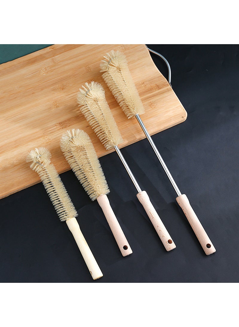 Generic Household wooden handle Cup brush long handle brush wash cup brush milk bottle no dead corner kitchen bottle cleaning artifact factory direct sales  - Image 3