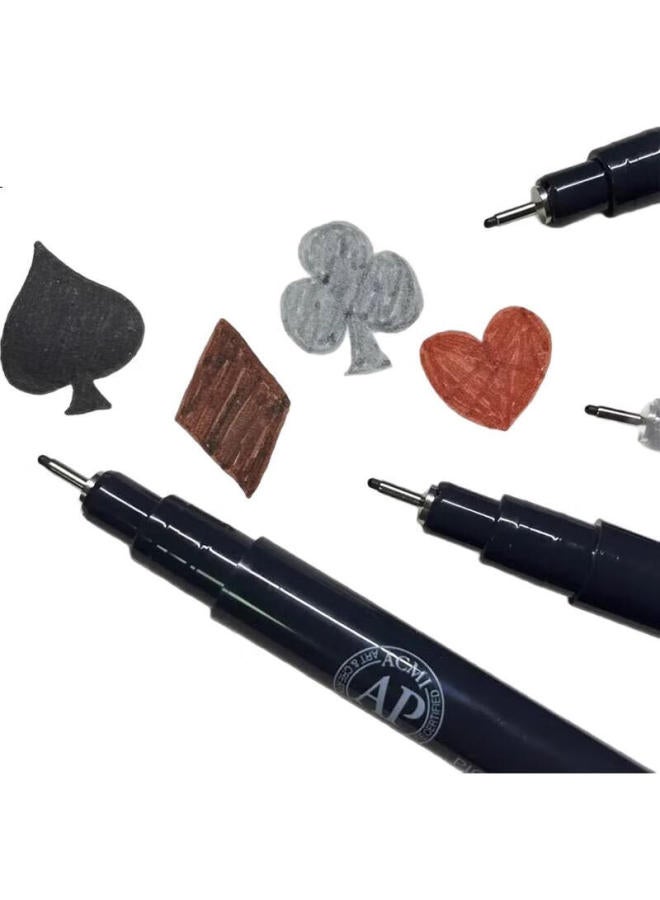 Pentel 0.4Mm Water-Based Drawing Needle Pen, Art Drawing Outlining Pen, Comic Design Line Pen, S20P-4A - Image 1