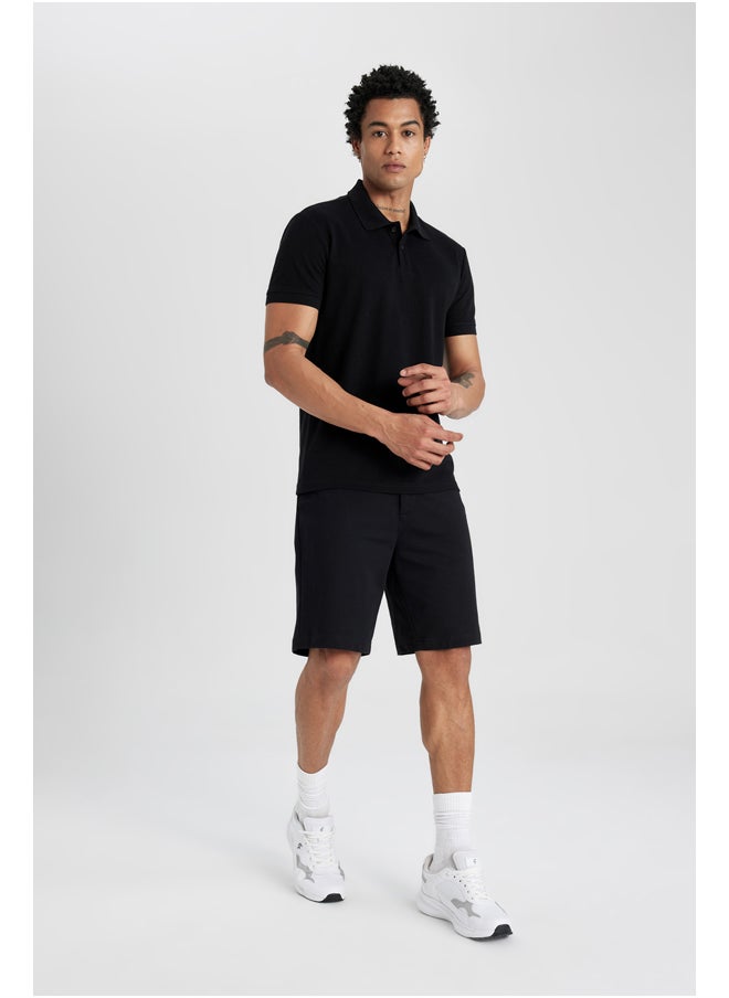 Man Standart Fit Knitted Shorts