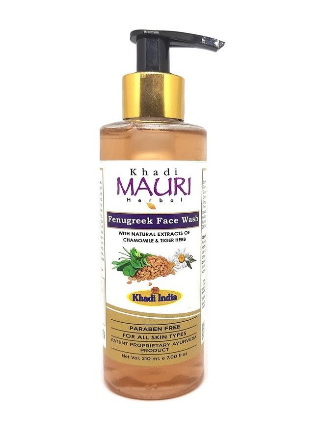 Khadi MAURI Fenugreek Face Wash Pack Of 1 Face Wash (210 Ml) (Fngreekfwxx1)  - Image 1