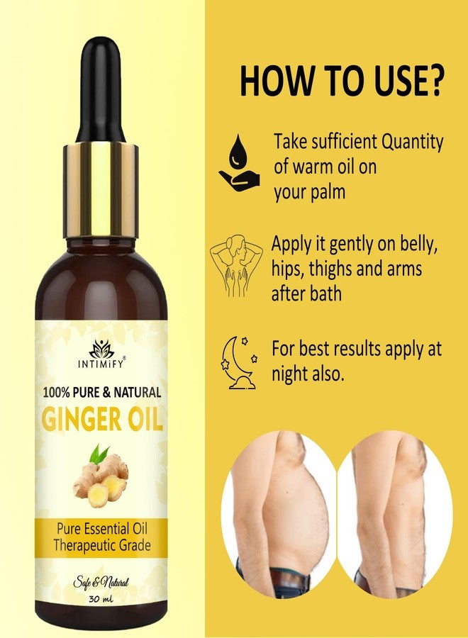 INTIMIFY زيت الزنجبيل العطري من إنتيميفاي للتدليك والعناية بالشعر (عبوتان × 30 مل) - Image 5