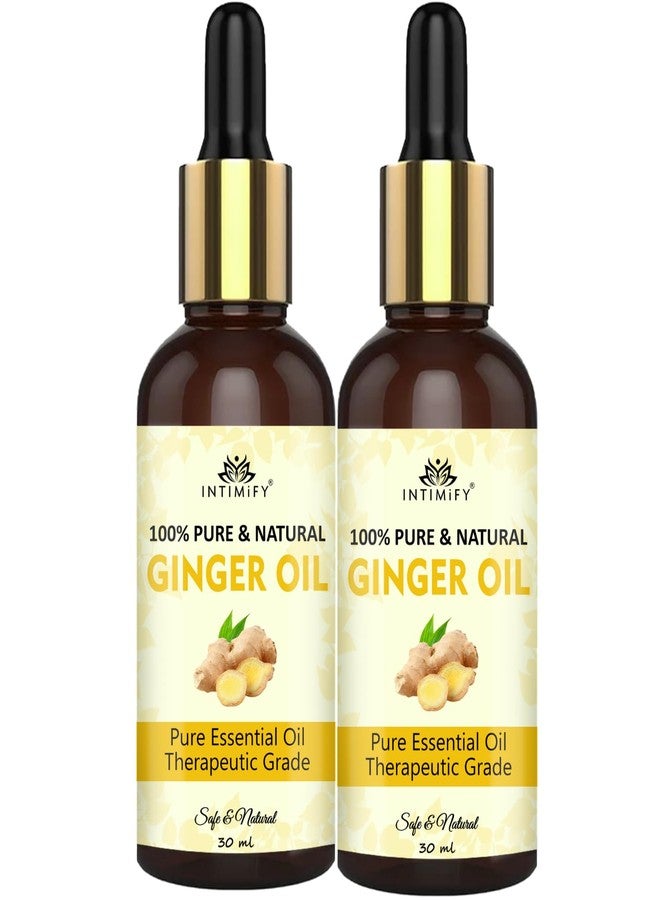 INTIMIFY زيت الزنجبيل العطري من إنتيميفاي للتدليك والعناية بالشعر (عبوتان × 30 مل) - Image 1