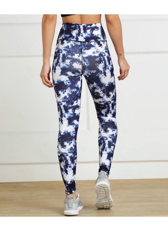 حجر ورق مقص - بنطال ضيق نسائي ضيق من مزيج البوليستر من روك بيبر سكيسورز (ONSWG-TIGHTS-TIE-BLUE-3XL_Blue_3XL) - Image 1