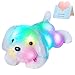 WEWILL 18 Light up White Puppy Dog LED Stuffed Animal with Colorful Night Light Glow Soft Plush Toy Gifts for Kids on Christmas Birthday - Image 4