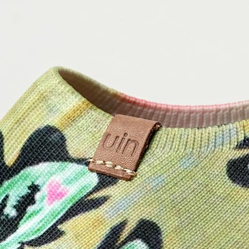 UIN Women's Lightweight Sneakers Comfortable Canvas Slip On Flat Art Painted Cat Travel Shoes Chihuahua (7.5) - Image 3