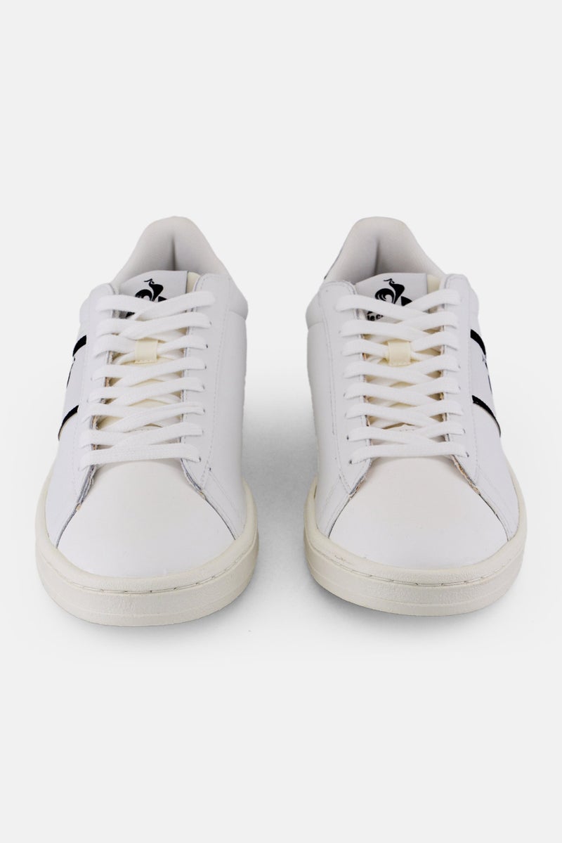 le coq sportif Men Classic Soft Lace Up Casual Shoes, White  - Image 4