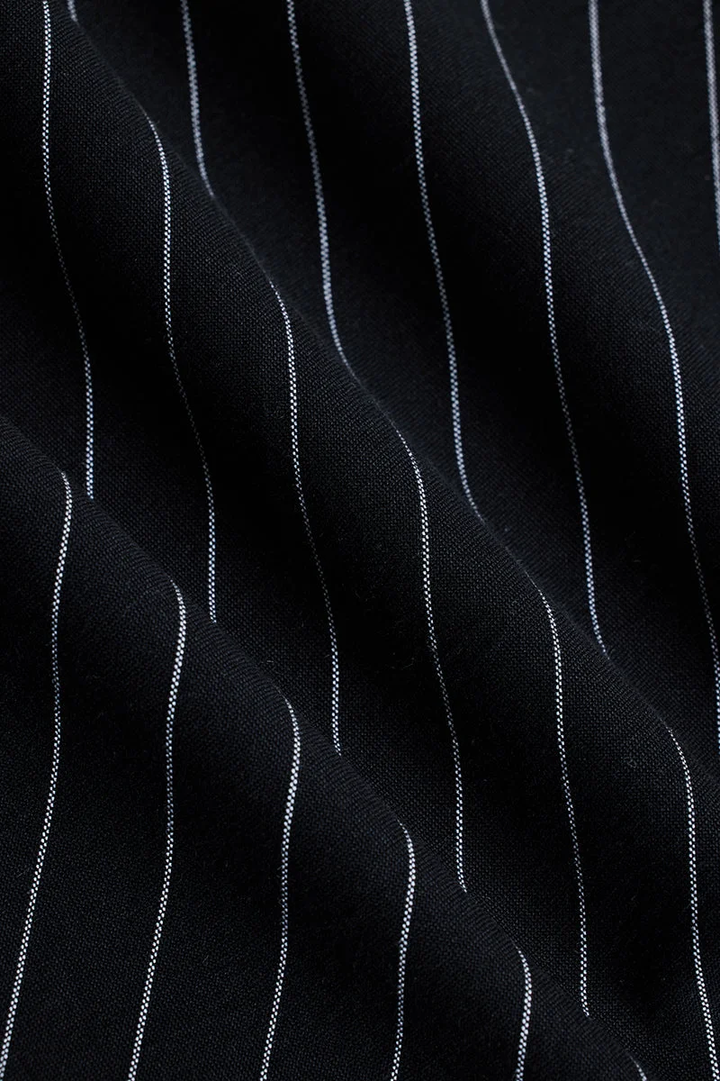 SNITCH 100% Cotton Mandarin Stripes Plus Size Shirt