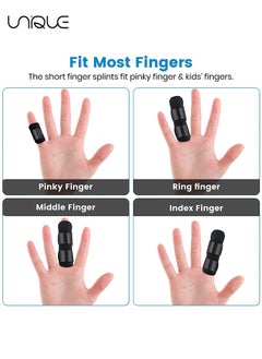 Unique Finger Splint, Set of 2 Trigger Finger Brace with 10 Nylon Sleeves for Finger Pain Relief and Sport Injuries, Swelling Tendon Release Relieving Finger Stiffness and Sprained Knuckles  - Image 5