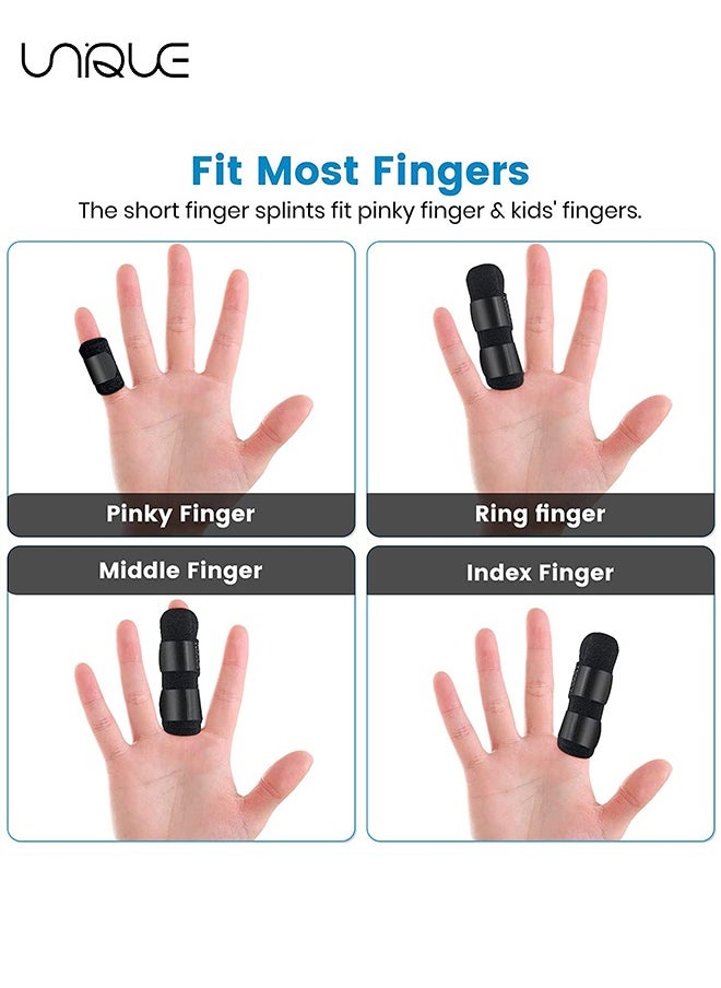 Unique Finger Splint, Set of 2 Trigger Finger Brace with 10 Nylon Sleeves for Finger Pain Relief and Sport Injuries, Swelling Tendon Release Relieving Finger Stiffness and Sprained Knuckles  - Image 5