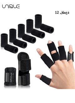 Unique Finger Splint, Set of 2 Trigger Finger Brace with 10 Nylon Sleeves for Finger Pain Relief and Sport Injuries, Swelling Tendon Release Relieving Finger Stiffness and Sprained Knuckles  - Image 1