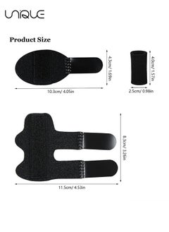 Unique Finger Splint, Set of 2 Trigger Finger Brace with 10 Nylon Sleeves for Finger Pain Relief and Sport Injuries, Swelling Tendon Release Relieving Finger Stiffness and Sprained Knuckles  - Image 2