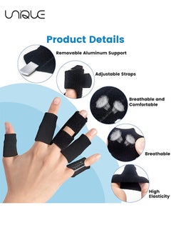 Unique Finger Splint, Set of 2 Trigger Finger Brace with 10 Nylon Sleeves for Finger Pain Relief and Sport Injuries, Swelling Tendon Release Relieving Finger Stiffness and Sprained Knuckles  - Image 4