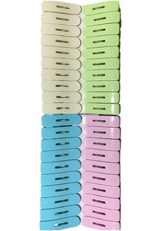 VIO 40 PCS Plastic Cloth Pegs Clothespins Laundry Line Clips Pack of 40 Durable Hanging Clips for Clothes Drying Rack Outdoor Indoor Use Laundry Accessories  - Image 3