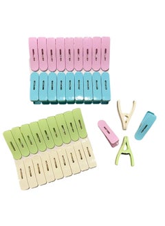 VIO 40 PCS Plastic Cloth Pegs Clothespins Laundry Line Clips Pack of 40 Durable Hanging Clips for Clothes Drying Rack Outdoor Indoor Use Laundry Accessories  - Image 4
