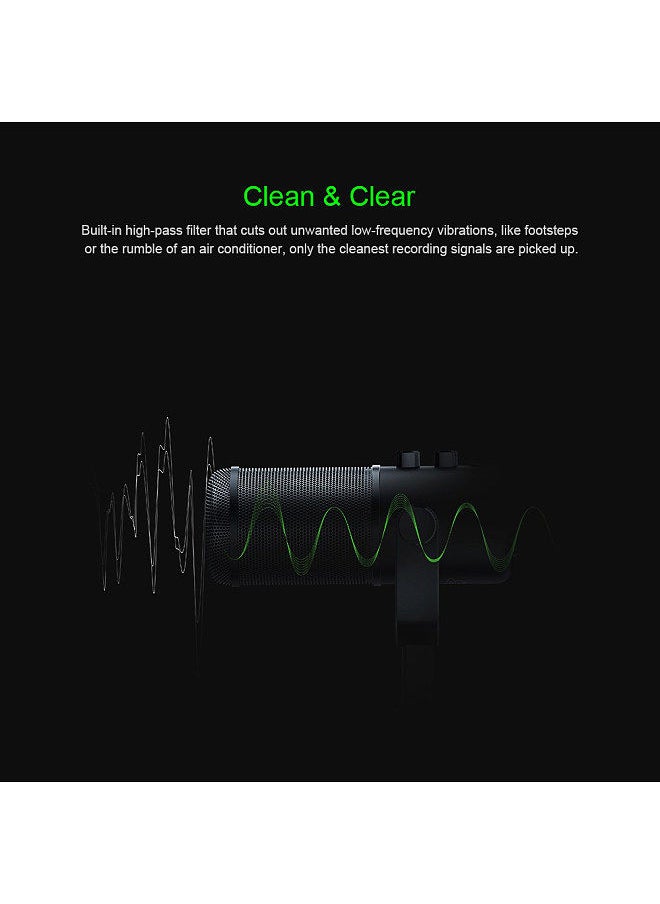 RAZER - Seiren Elite Microphone Single Dynamic Capsule Built-In High-Pass Filter Digital/Analog Limiter Cardioid Pickup Pattern USB Plug and Play with Microphone Windscreen - Image 1