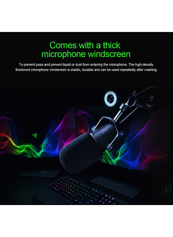 RAZER - Seiren Elite Microphone Single Dynamic Capsule Built-In High-Pass Filter Digital/Analog Limiter Cardioid Pickup Pattern USB Plug and Play with Microphone Windscreen - Image 1