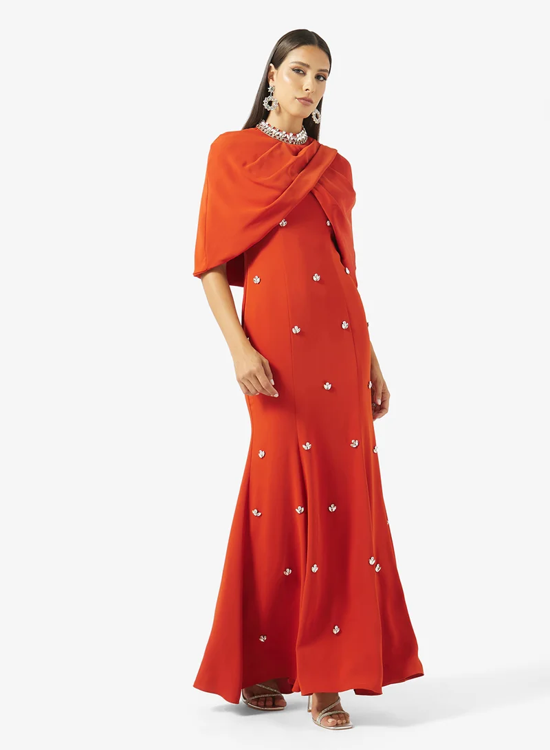 Akadia Fashion Crystal Embellished Dress
