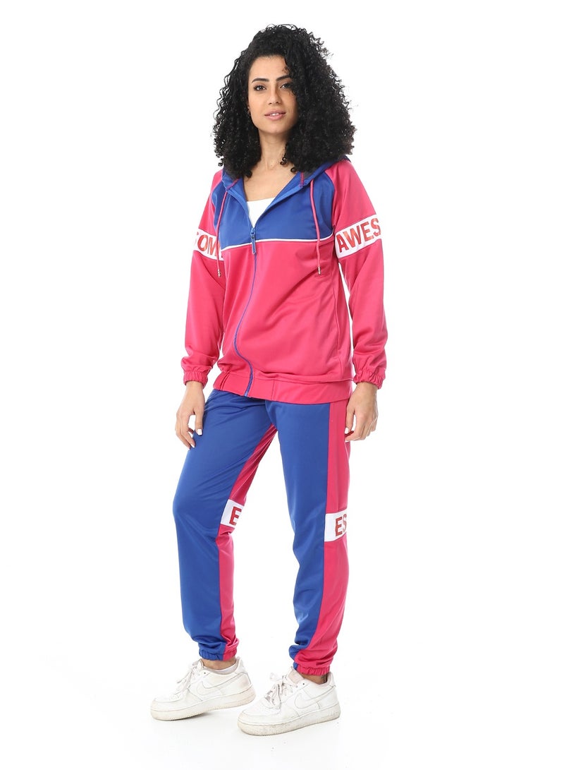 Caesar Women's 2-piece sports tracksuit with hood - Image 4