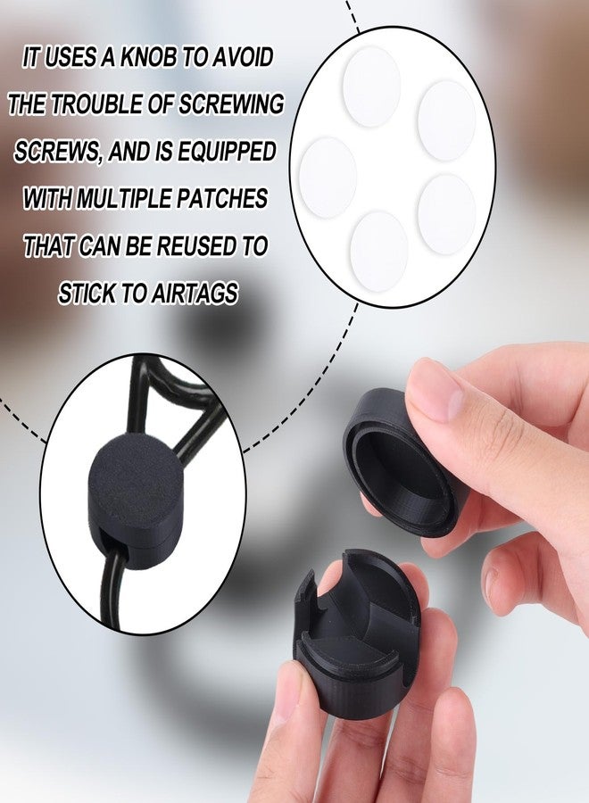 Fukaisu Holder for AirTag Stethoscope, Black Digital Stethoscope Holder with 5 Stickers Safety Tracker Box for EKO CORE 500™ and 3M Littmann CORE Digital Stethoscopes - Image 4