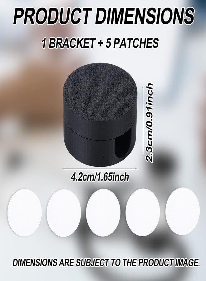 Fukaisu Holder for AirTag Stethoscope, Black Digital Stethoscope Holder with 5 Stickers Safety Tracker Box for EKO CORE 500™ and 3M Littmann CORE Digital Stethoscopes - Image 2