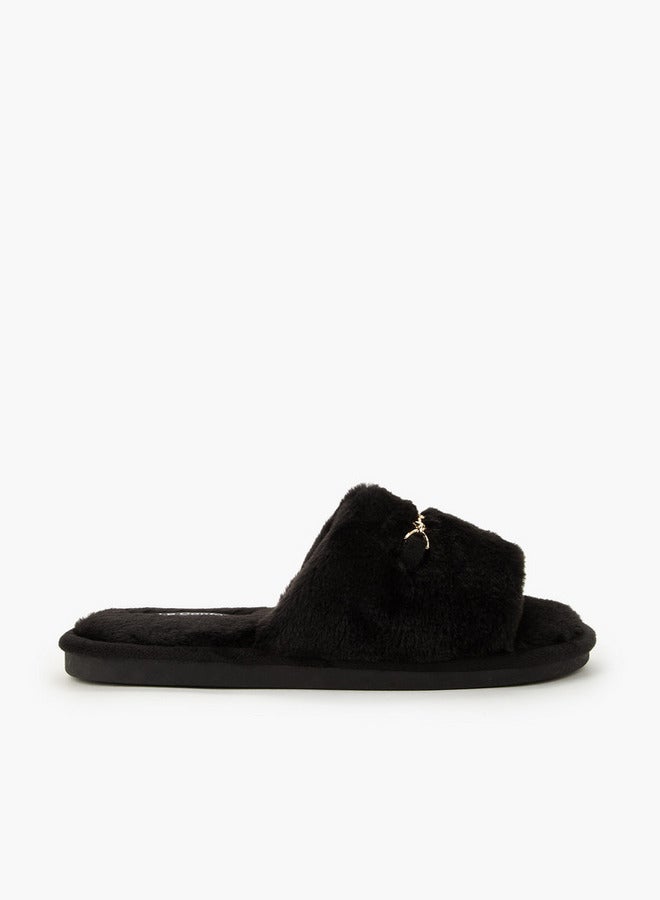 Le Confort Women Faux Fur Bedroom Slides - Image 2