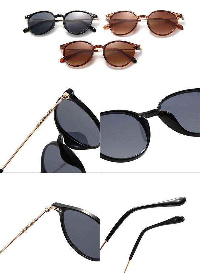 سِيكجُوك نظارات شمسية دائرية كلاسيكية للرجال والنساء - نظارة ونظاره شمسية رجالية ونسائية بإطار معدني فائق الخفة مع حماية كاملة من الأشعة فوق البنفسجية. نضارات شمسيه رجاليه نسائيه نساءيه نضرات رجال النظارات الشمسية - Image 3