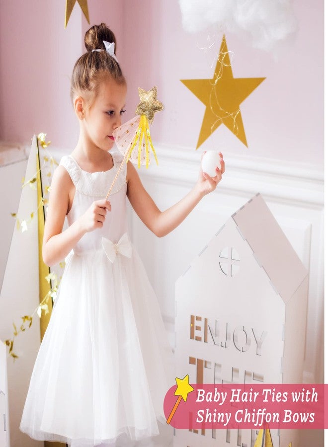 Skylety 8 Pcs Fairy Wands Star Glitter Princess Wands for Girls Kids Princess Party Favors Angel Sticks with Ribbon Costume Props for Birthday Wedding Cosplay - Image 4