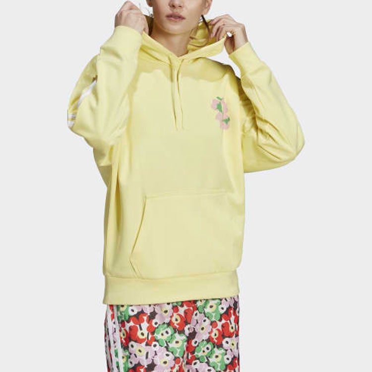 Adidas (WMNS) adidas X Marimekko Hoodie 'Yellow' - Image 3