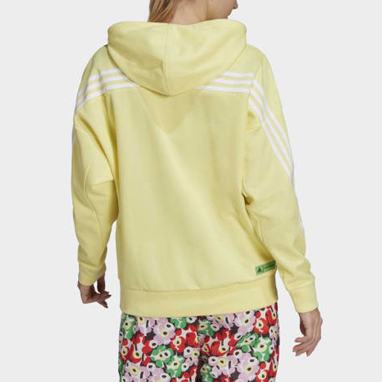Adidas (WMNS) adidas X Marimekko Hoodie 'Yellow' - Image 2