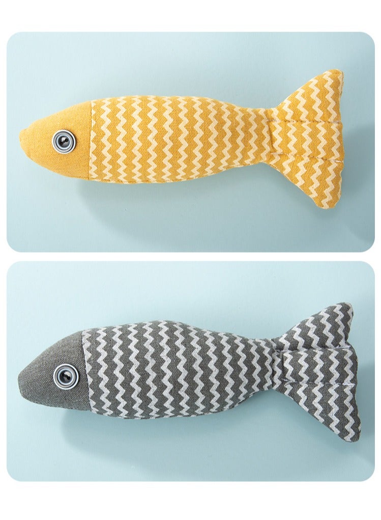 Generic Catnip fish cat toys self hi boredom simulation fish kitten kitten teething teaser cat stick pet cat supplies  - Image 2