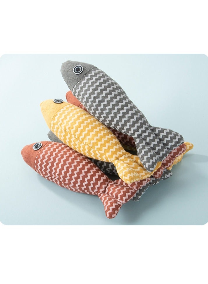 Generic Catnip fish cat toys self hi boredom simulation fish kitten kitten teething teaser cat stick pet cat supplies  - Image 3