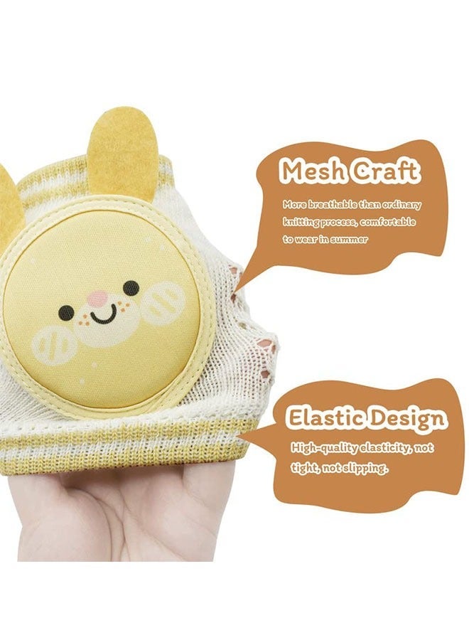 2-Pair Baby Knee Pads for Crawling, ​Breathable Crawling Knee Pads with Sponge Pad, Anti-Slip Knee Pads Leg Warmers Protective Cover for 0-3 Years Old Babies - Image 2